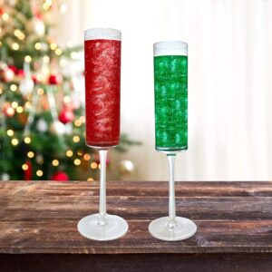 christmas ice cubes. Green and green glitter for your festive drinks and drinks all year around